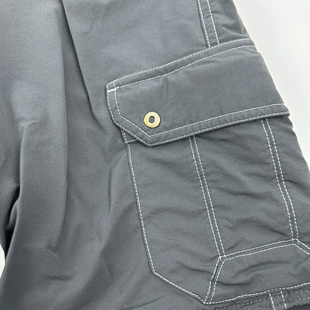 Kuhl Shorts Mens 30 Gray Renegade Convertible Stealth Hiking Cargo Zip Off